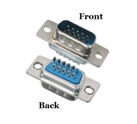 Premium DB15 Male Solder Kit - High Density Full Profile with Metal Hood (No Ear) | Perfect for Arcade Machines, Industrial Controls & Retro Gaming Setups