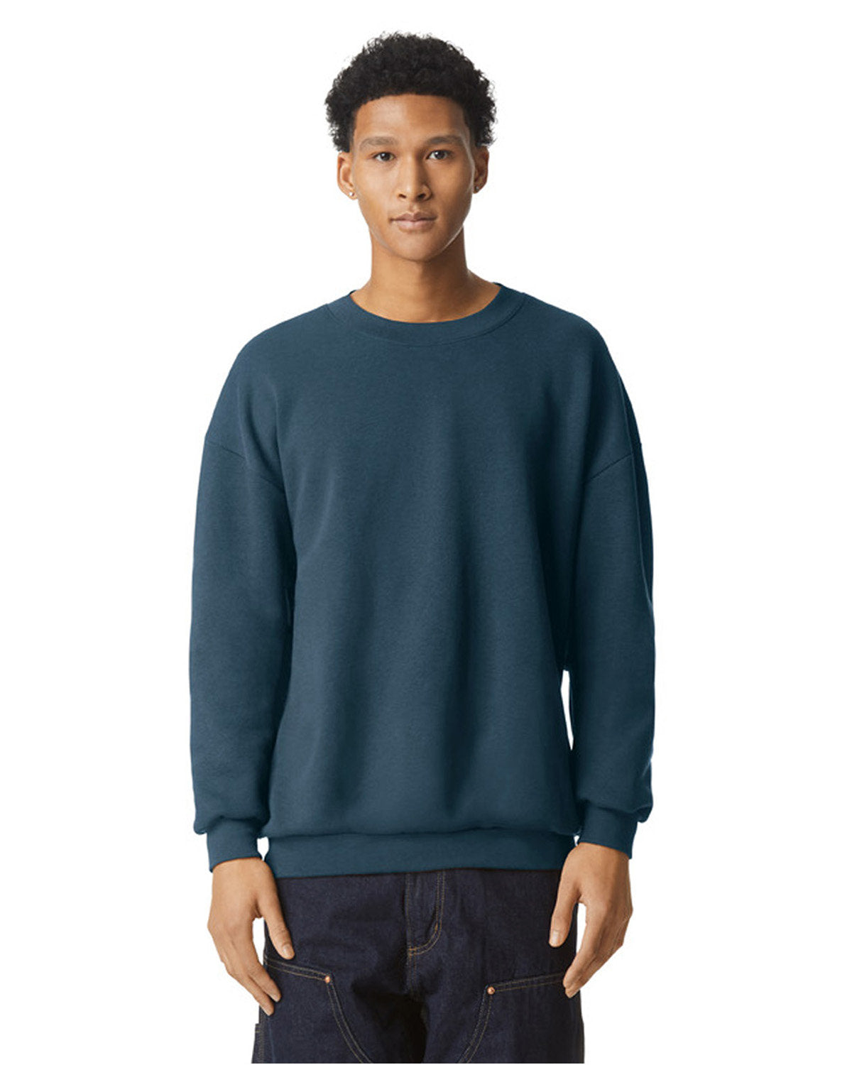 American Apparel RF496 Unisex ReFlex Fleece Crewneck Sweatshirt - Soft & Warm Pullover for Men & Women - Perfect for Casual Wear, Gym, and Outdoor Activities