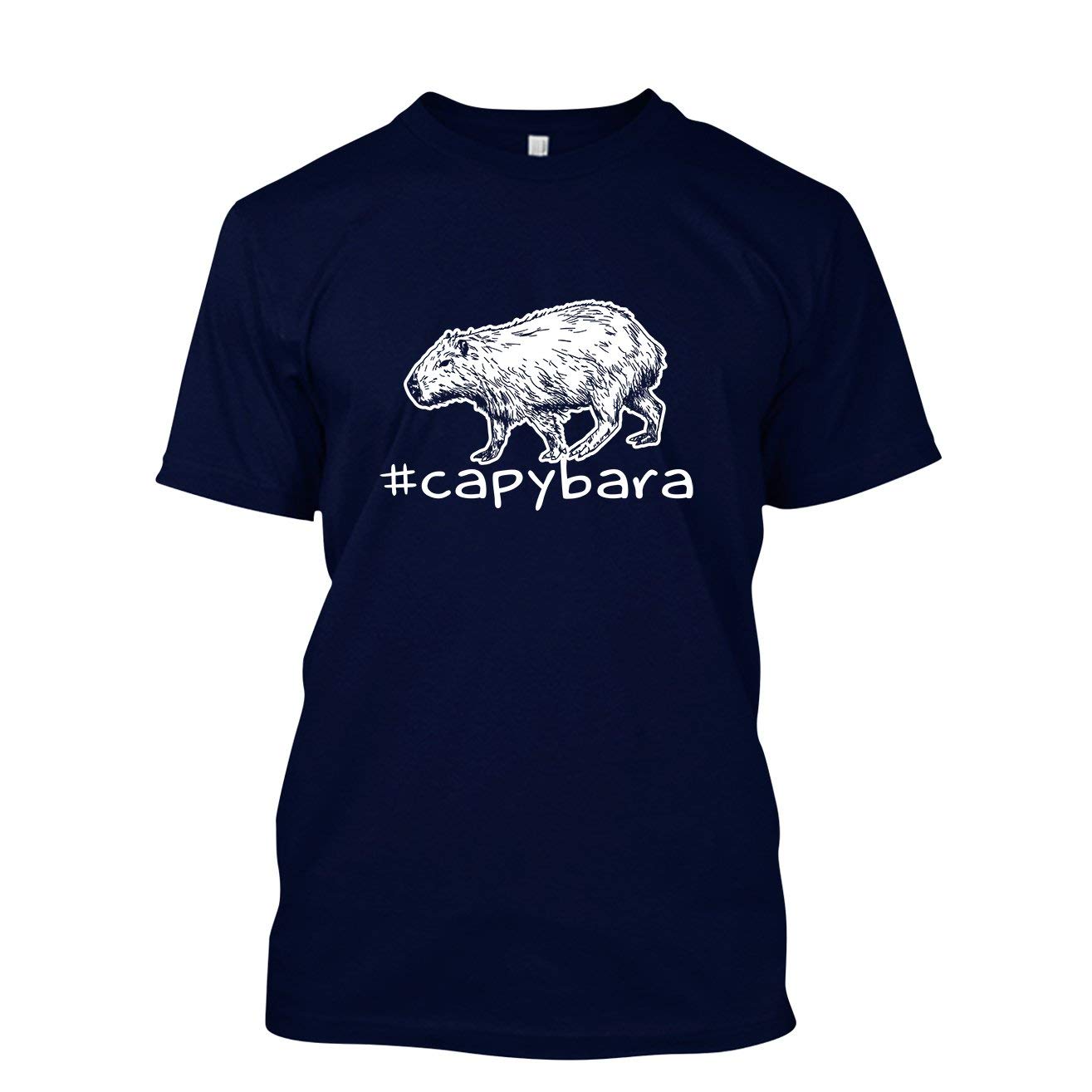 Capybara Hashtag Graphic T-Shirt - Soft Cotton Short Sleeve Tee for Men & Women - Perfect for Casual Wear, Animal Lovers & Funny Gift Ideas