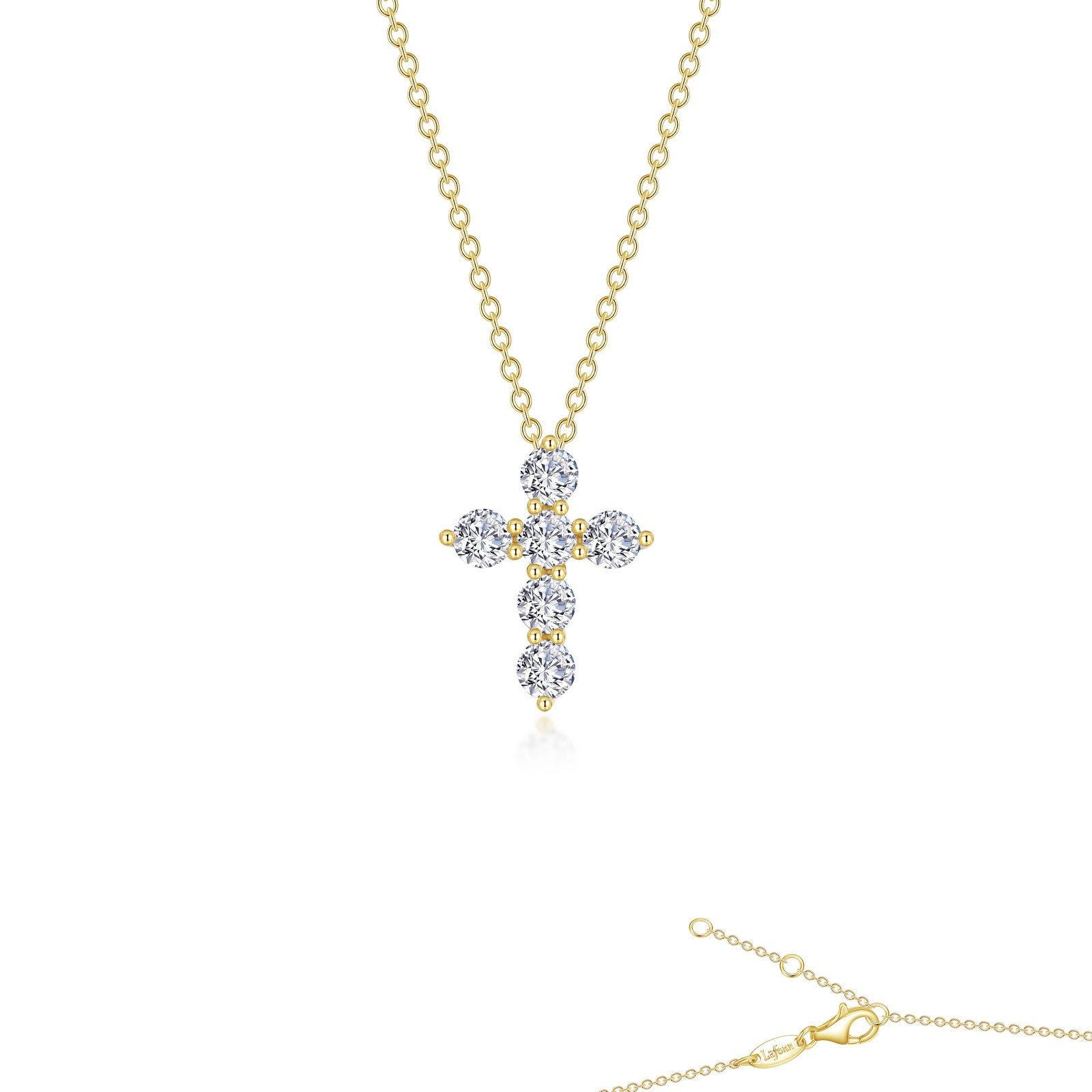 1.02 CTW Diamond Cross Pendant Necklace for Women - Elegant Religious Jewelry Gift for Baptism, Confirmation & Everyday Wear
