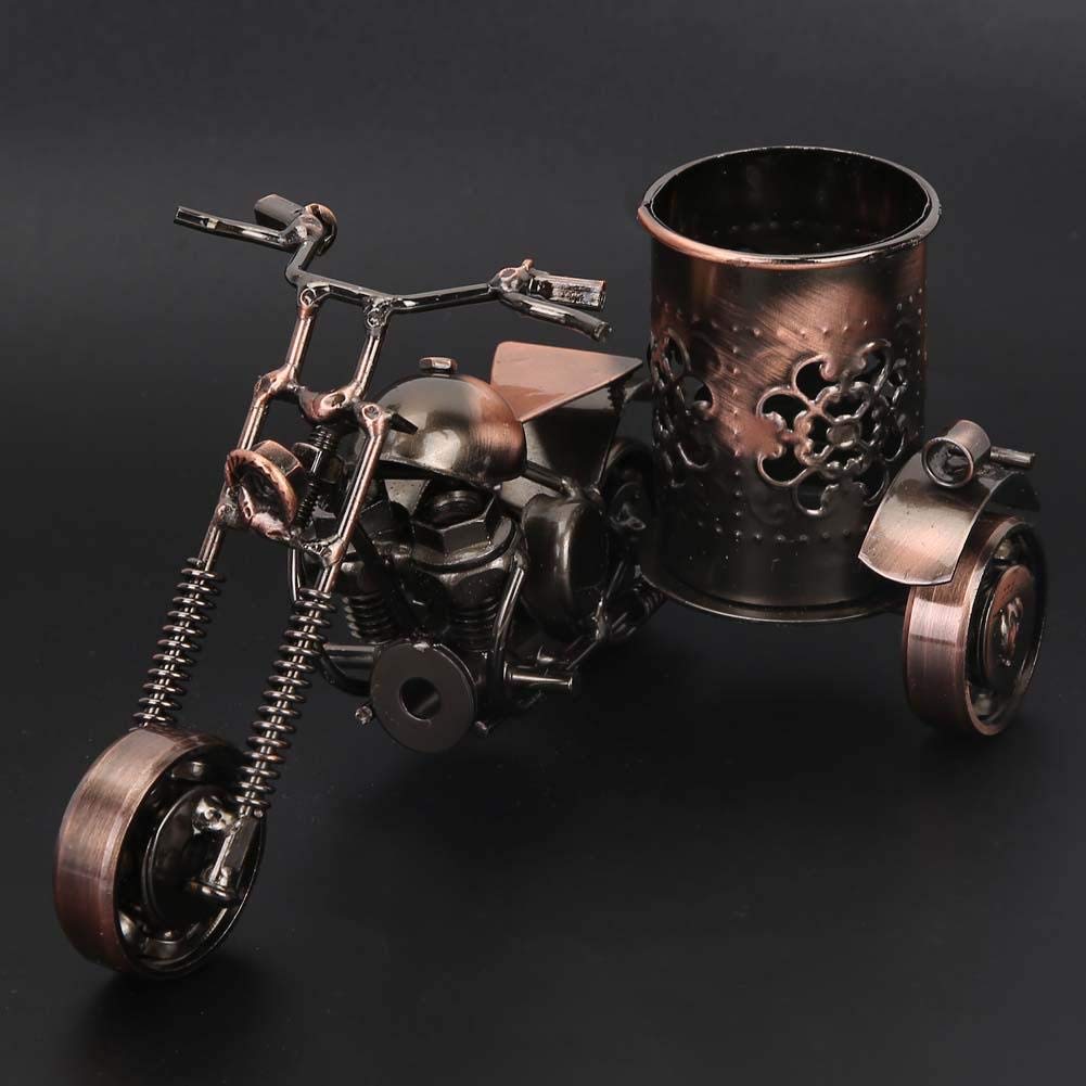Stylish Motorcycle Model Pen Holder for Desk - Perfect for Home, Office, Bars & Cafes | Unique Gift & Decorative Organizer for Motorcycle Enthusiasts