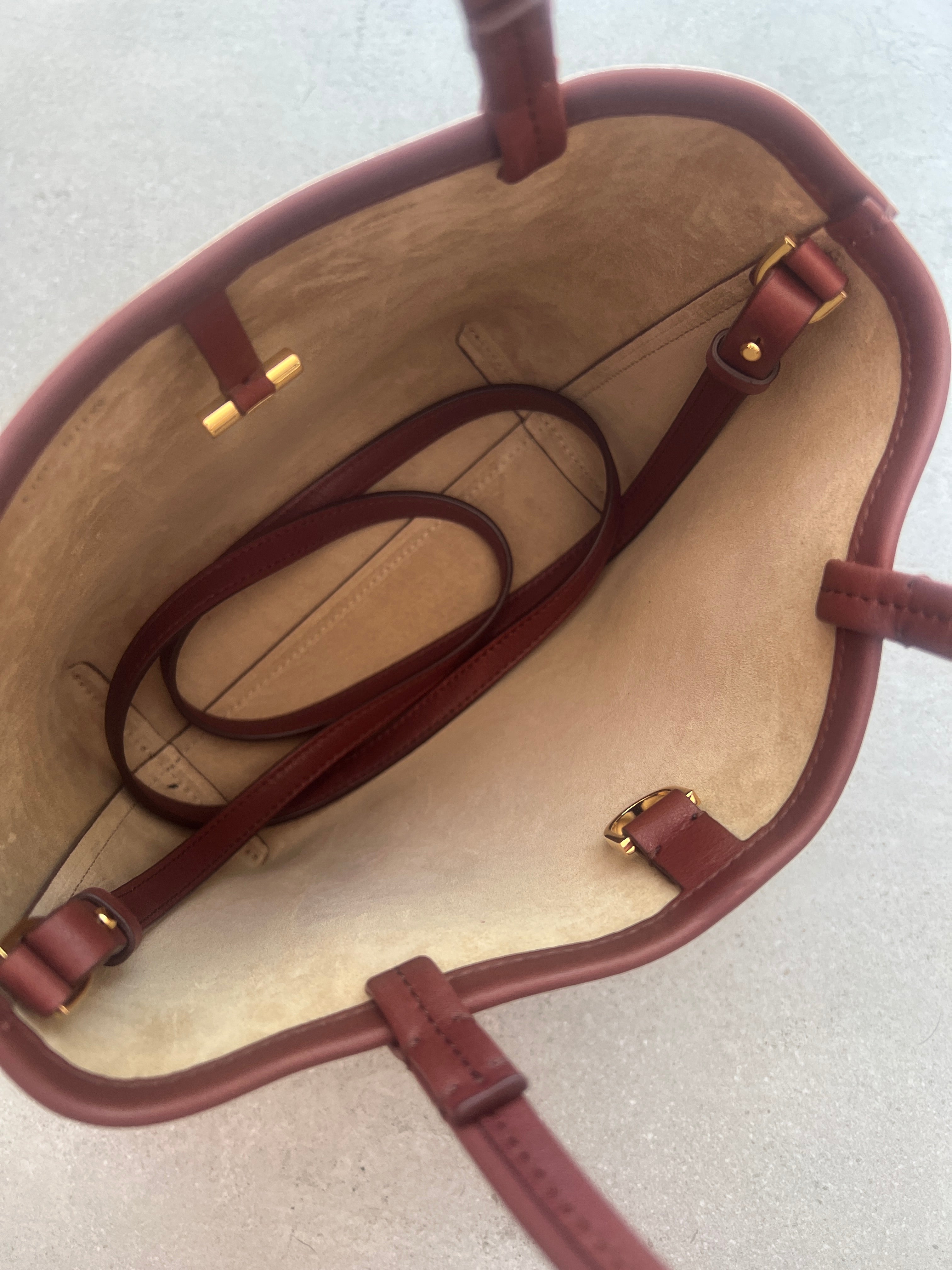 Premium Leather Small Tote Bag in Cognac Shag - Stylish Crossbody Purse for Women | Perfect for Work, Travel & Everyday Use