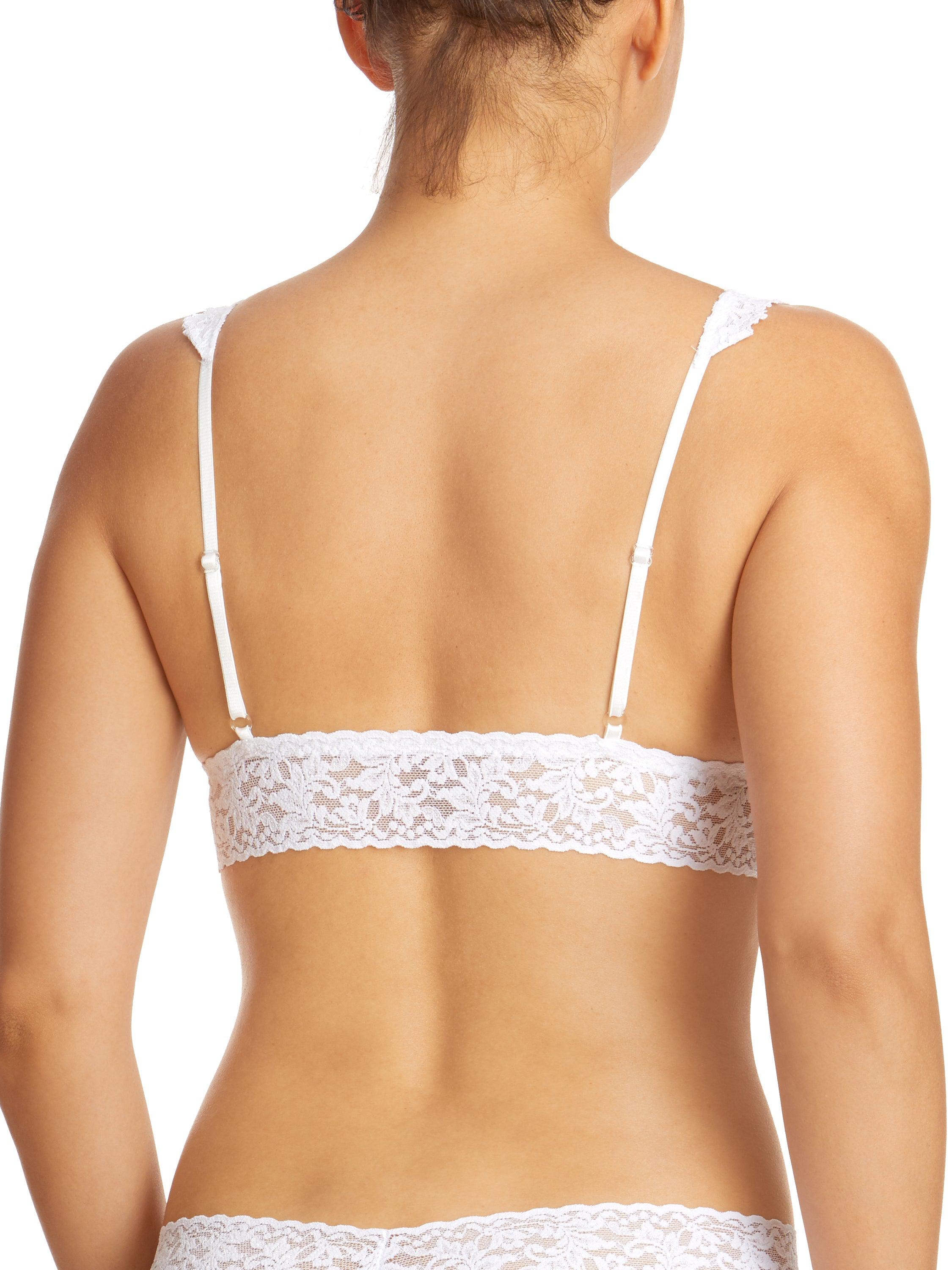 Signature Lace Crossover Bralette - Comfortable Wireless Bra for Women, Seamless Underwear for Everyday Wear, Perfect Under T-Shirts & Dresses | Yoga, Lounge, Sleep, Layering