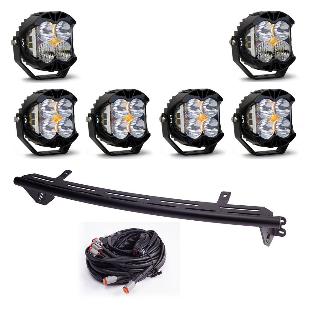 2023-2024 Ford F250 F350 Bull Bar with LED Light Kit - Heavy Duty Off-Road Grille Guard for Truck Protection & Adventure Driving