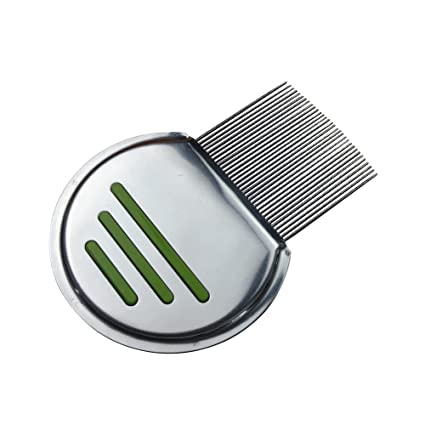 FOZZBY Stainless Steel Lice Comb - Double Sided Teeth for Effective Head Lice Treatment, Reusable & Durable (Multicolor) - Perfect for Home, School & Travel Use