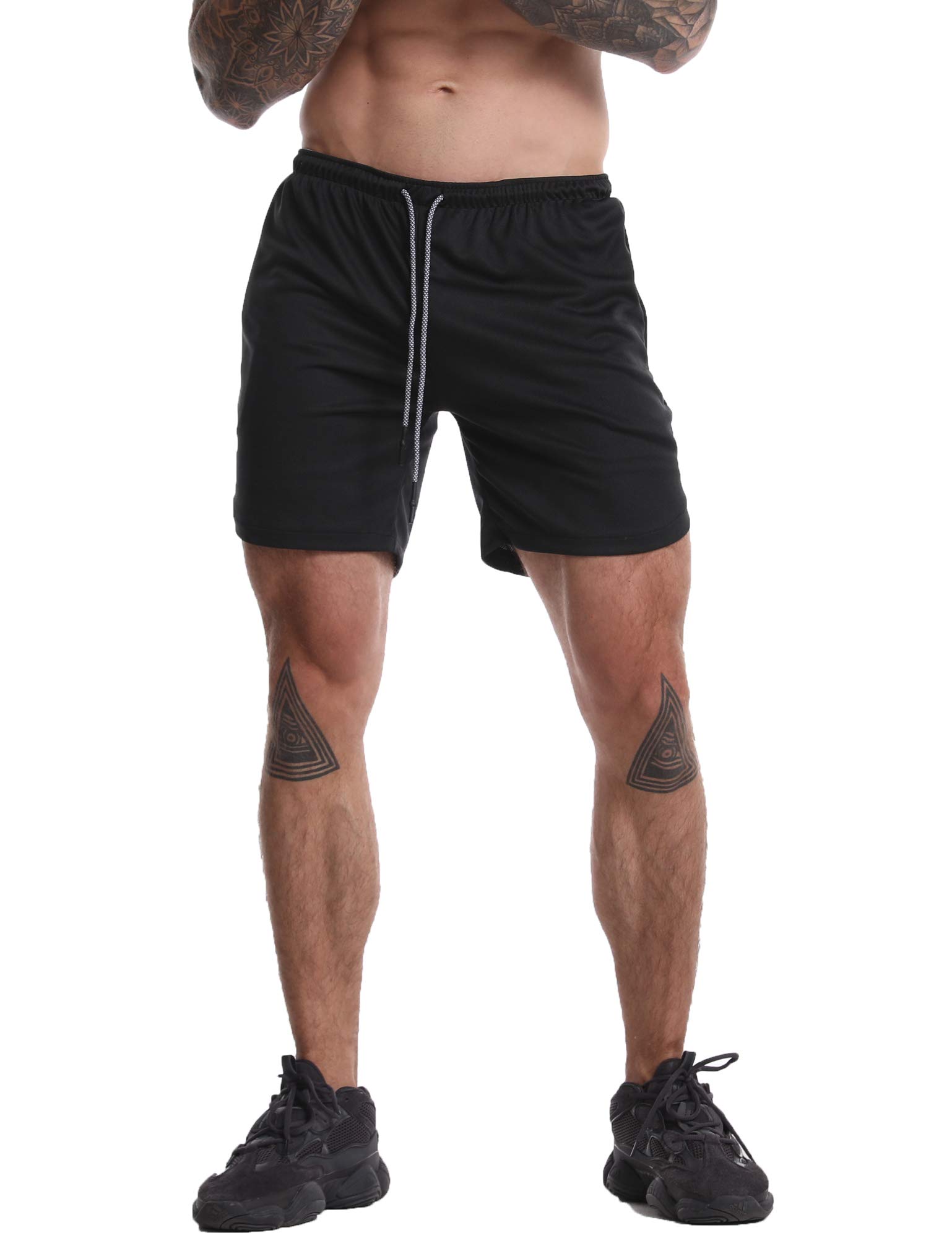 YKB Men's 2-in-1 Workout Running Shorts - Lightweight Quick-Dry Gym & Yoga Training Shorts with Liner - Perfect for Jogging, Basketball & Athletic Activities