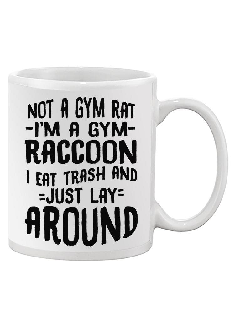 Funny Gym Raccoon Coffee Mug - Motivational Workout Cup for Fitness Lovers - Perfect for Gym, Home & Office Use - SmartPrintsInk Designs