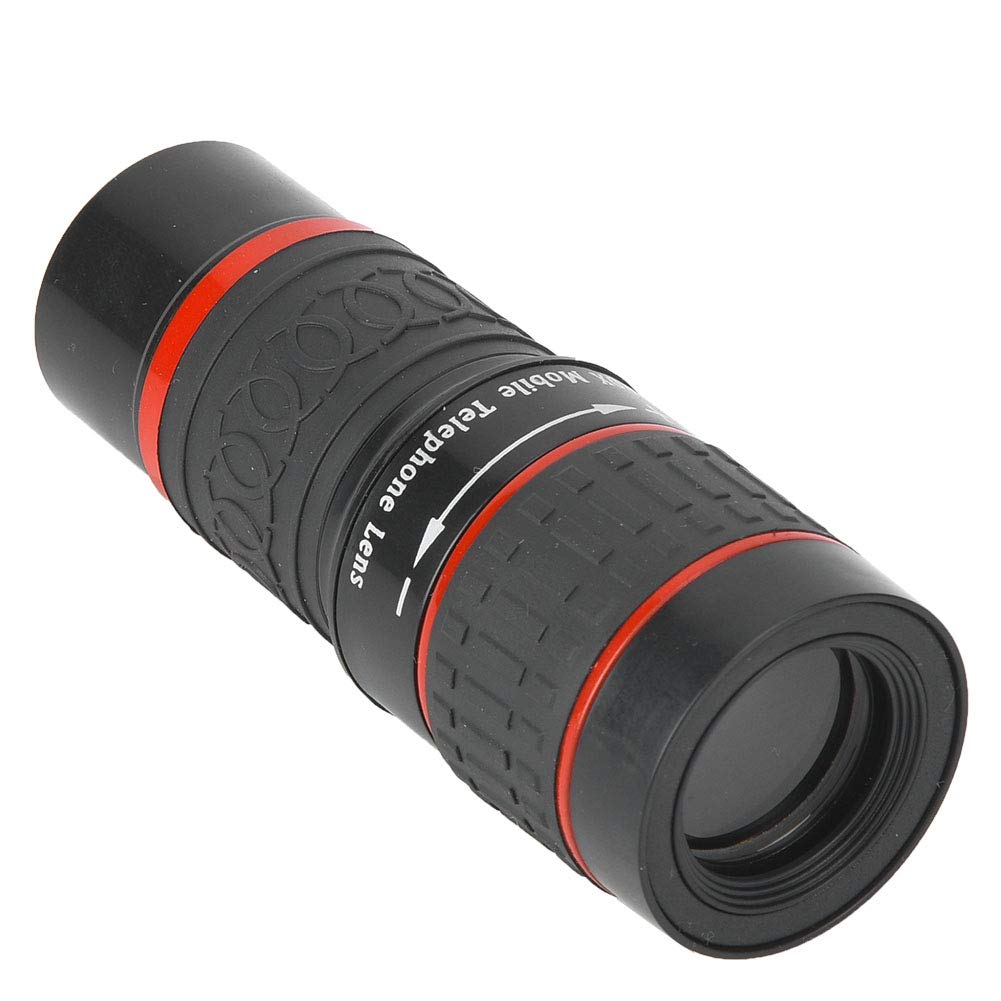 20X Clip-On Zoom Lens for iPhone 11 & Smartphones - Telephoto Attachment Lens with Long Focus for Mobile Photography, Vlogging & Travel - Compatible with Most Phones & Tablets (Black)