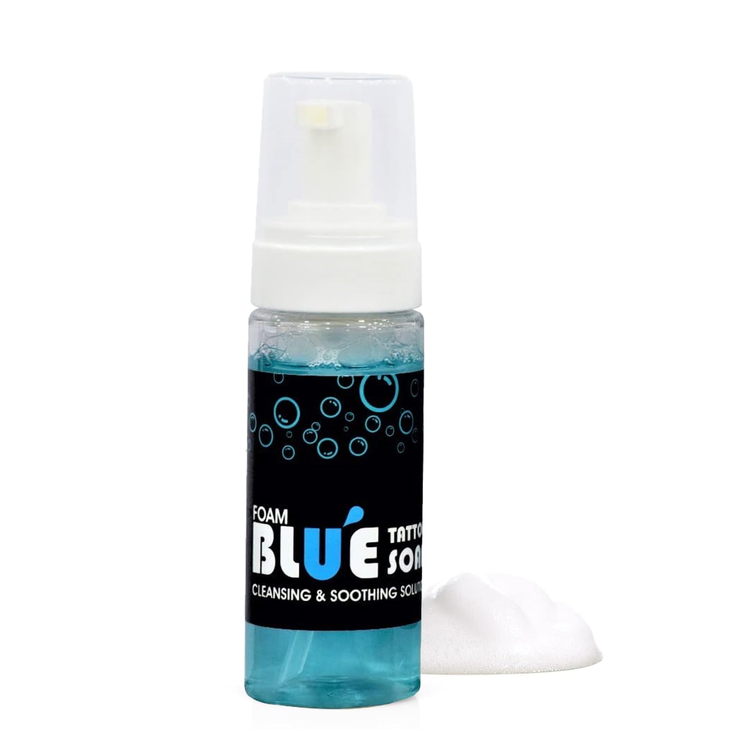 Tattoo Healing & Cleaning Foaming Blue Soap (50ml) - Gentle Aftercare for New Tattoos, Piercings & Skin Irritations | Antibacterial & Moisturizing Formula