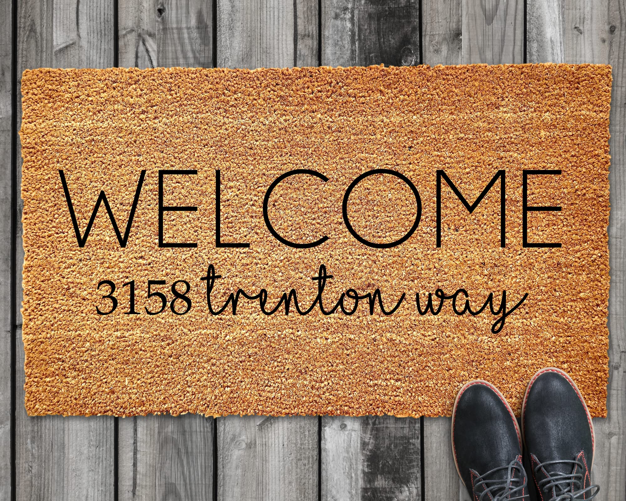 Custom Personalized Welcome Doormat with Address - Housewarming Gift for New Homeowners - 18