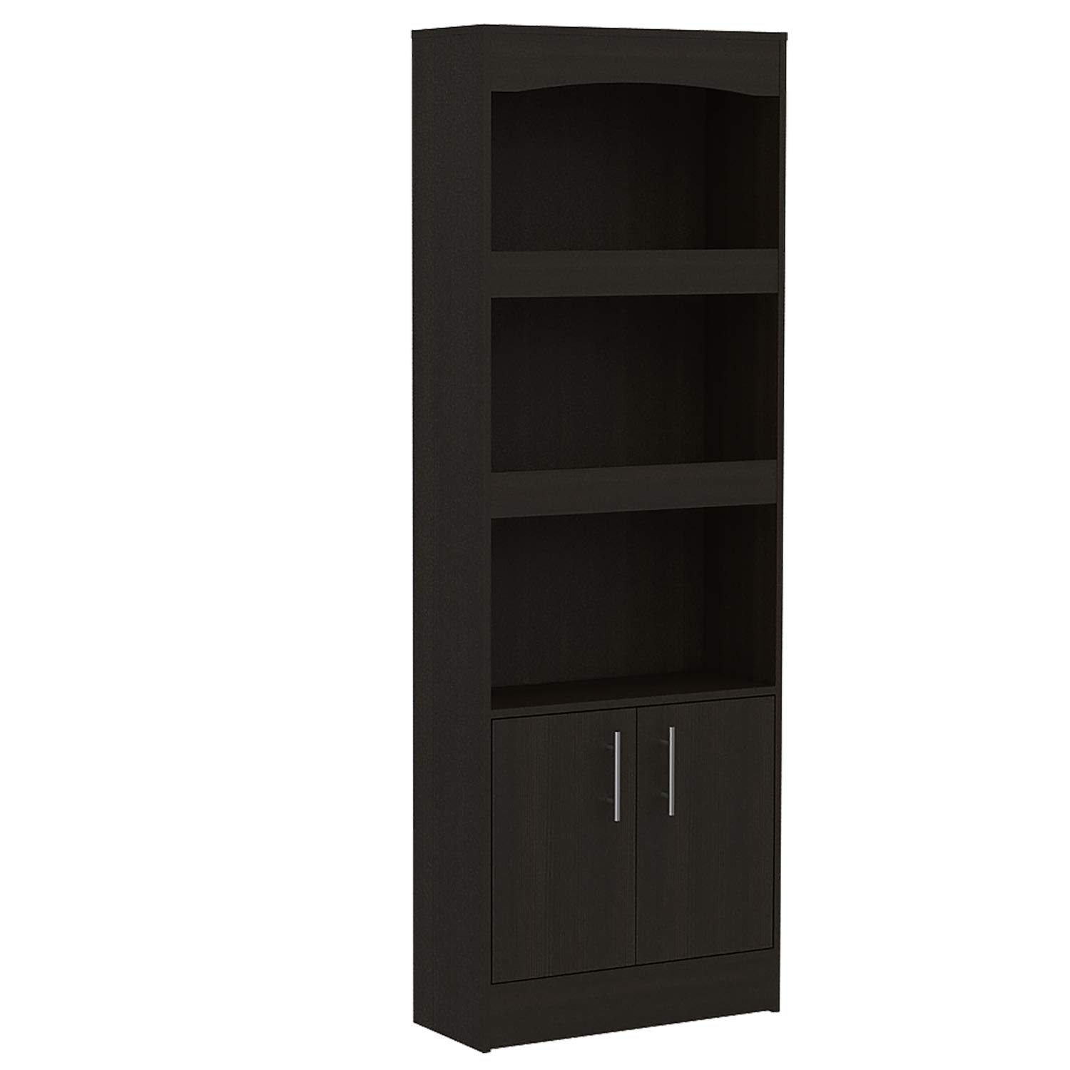 Tuhome Simma 5-Shelf Bookcase, Black Wooden Bookshelf for Living Room, Bedroom & Office - Perfect for Organizing Books, Decor & Storage