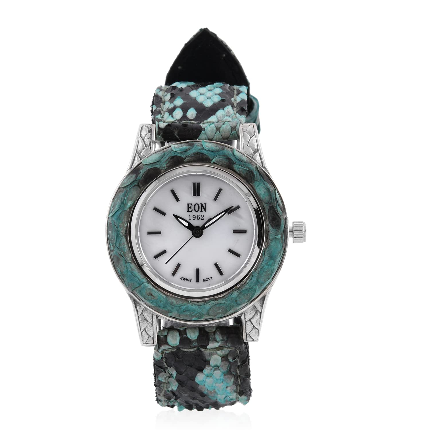 Shop LC Bali Legacy EON 1962 Movement Sterling Silver Women's Watch with Genuine Leather Strap - Elegant Timepiece for Graduation, Anniversary & Special Occasion Gifts