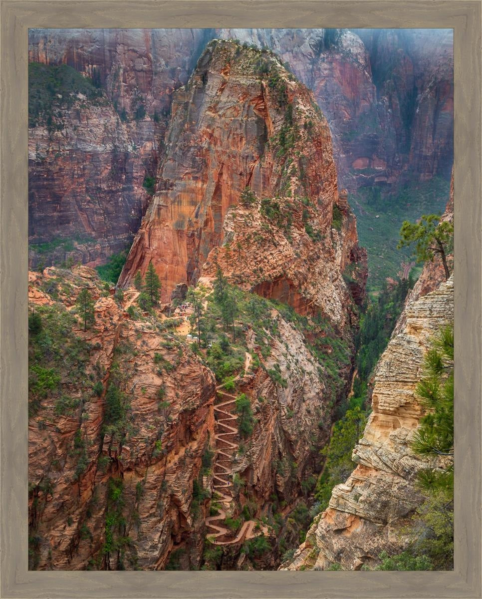Angel's Landing Large Wall Art - Stunning Landscape Canvas Print for Home & Office Decor | Perfect for Living Room, Bedroom, and Office Spaces