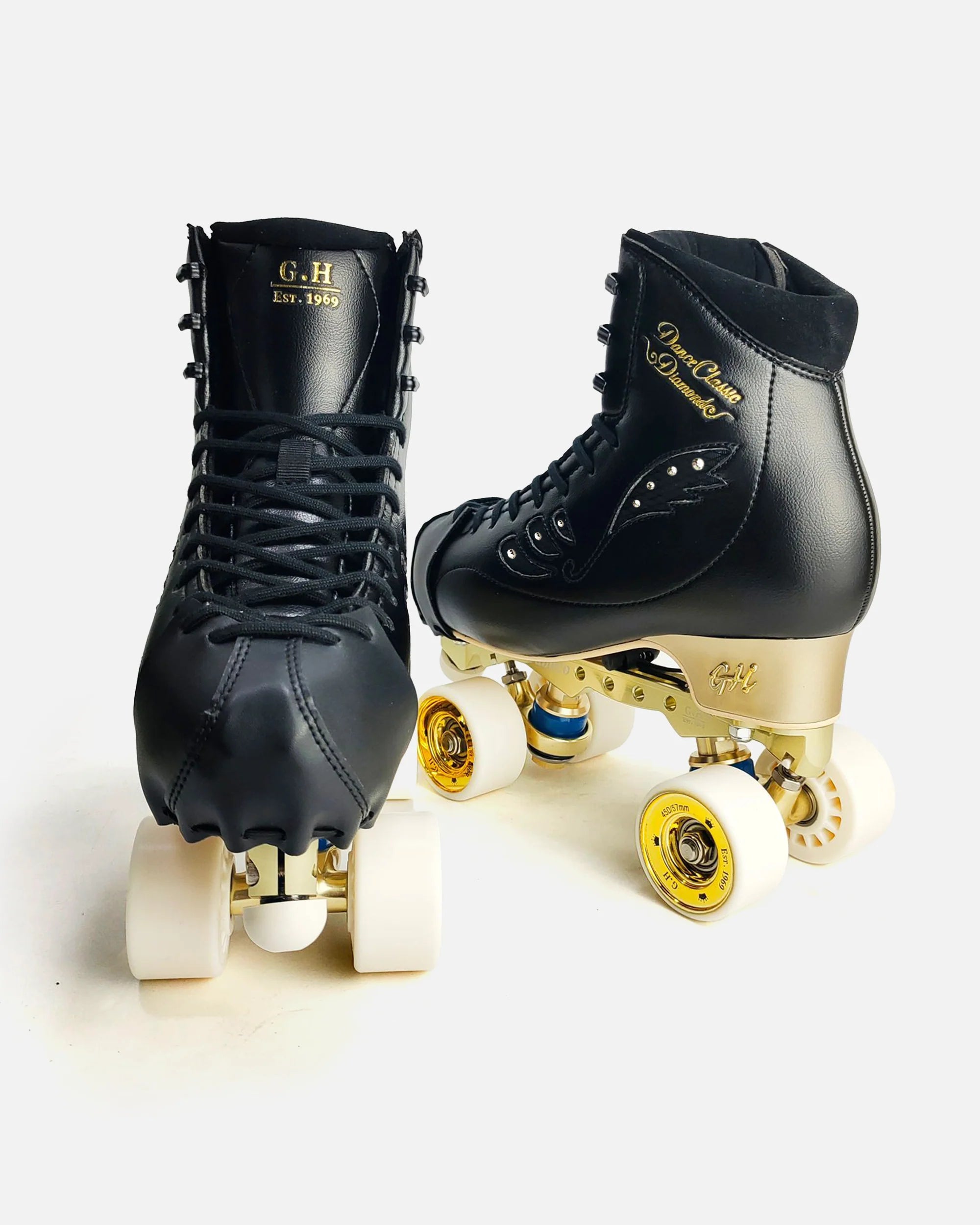 GH Dance Classic Diamond Quad Roller Skates - Vanguard or Jaboco Frame - Perfect for Roller Derby, Artistic Skating & Outdoor Fun