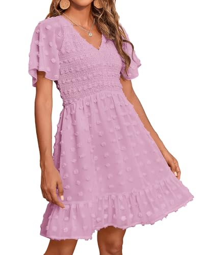 Swiss Dot Dusty Pink