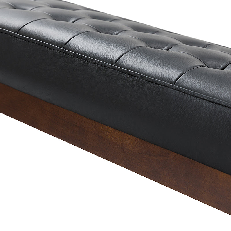 Emilio Mid Century Modern Multifunctional Design Bench - Entryway, Living Room & Bedroom Storage Furniture for Home Decor