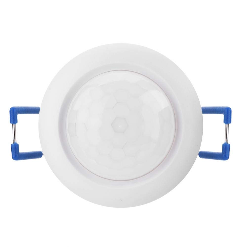 360° Recessed PIR Motion Sensor Light Switch with Adjustable Time Delay - Automatic Ceiling Light Control for Hallway, Staircase & Closet (Energy Saving Indoor Lighting Solution)