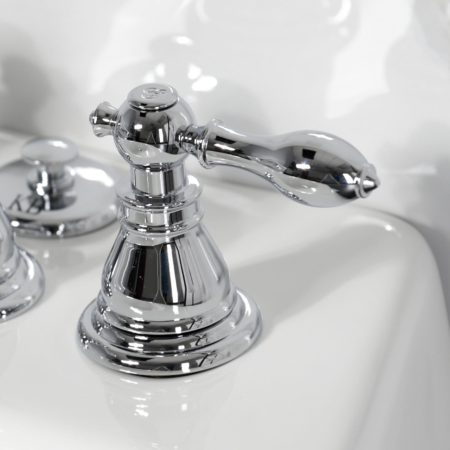 American Classic KB321ACL 3-Handle Deck Mount Vertical Spray Bidet Faucet with Brass Pop-Up Drain - Polished Chrome Finish for Bathroom & Toilet Upgrade | Perfect for Modern Homes & Luxury Bathrooms
