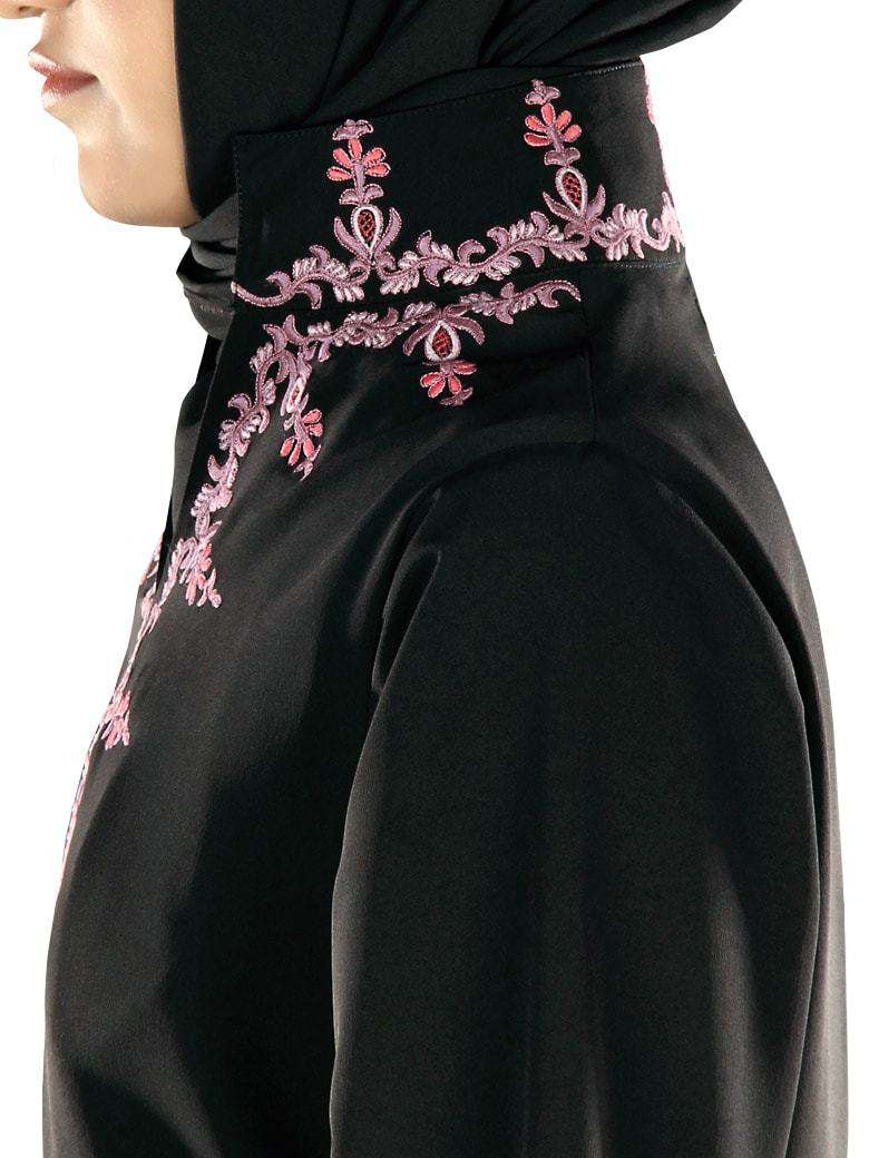 Ashika Black Islamic Tunics for Women - Modest Muslim Prayer Dress - Perfect for Eid, Ramadan & Daily Wear