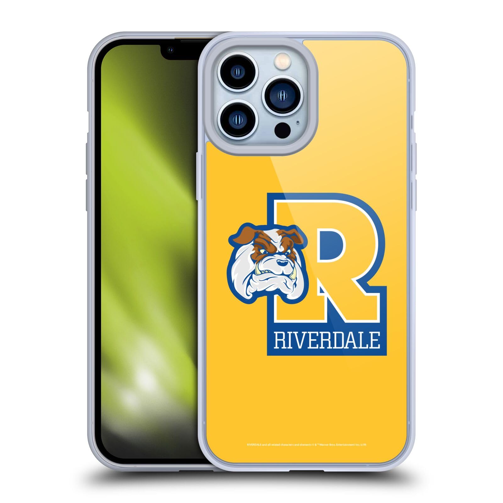 Officially Licensed Riverdale Bulldogs Graphic Art Soft Gel Case for Apple iPhone 13 Pro Max - Durable Protective Cover for School, Sports & Everyday Use