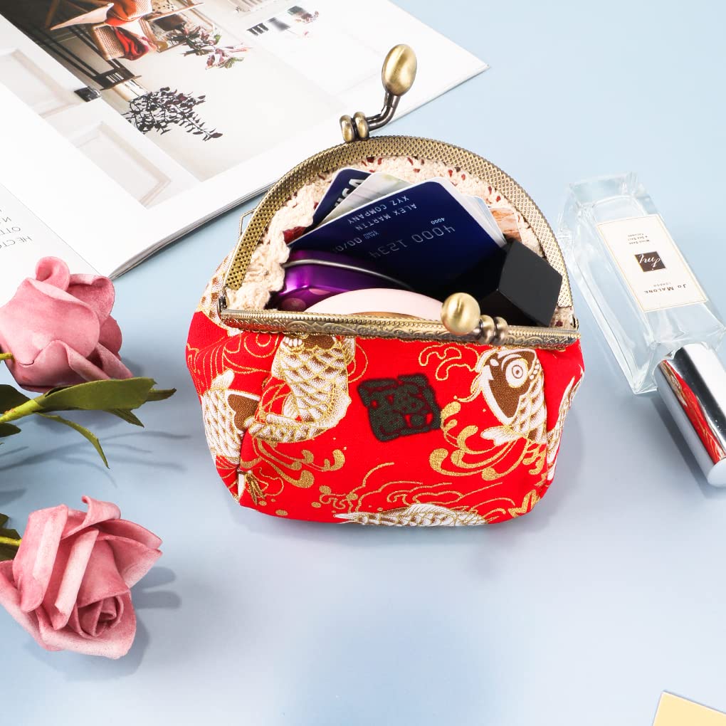 Vintage Oyachic Carp Coin Purse - Small Lucky Wallet for Women, Bulk Change Pouch & Clutch Bag - Perfect for Gifts, Travel, and Everyday Use