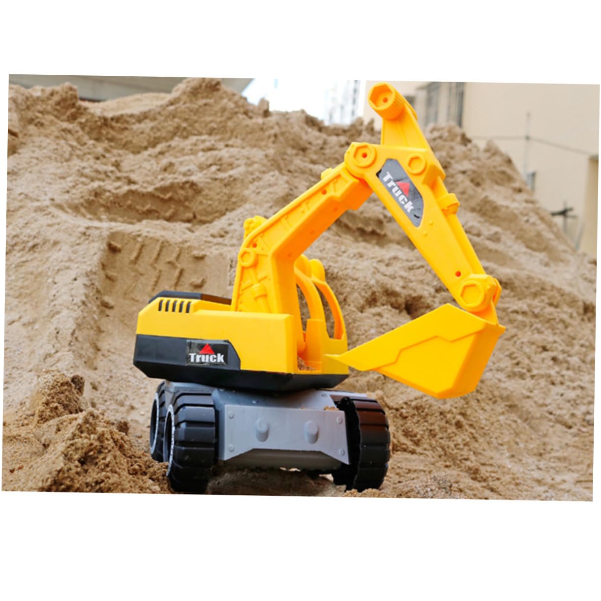Toyvian 1PC Inertial Car Toy for Kids - Engineering Vehicle Toy Car with Excavator - Fun Educational STEM Toy for Boys & Girls - Perfect for Indoor Play, Birthday Gifts & Learning Activities