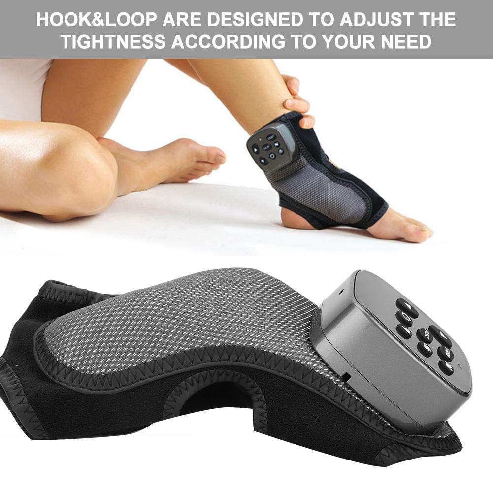 ZJchao Electric Foot and Ankle Massager with Shiatsu, Vibration & Heat - 3-Level Intensity for Pain Relief, Heel Comfort - Perfect for Home Relaxation, Office Stress Relief & Post-Workout Recovery
