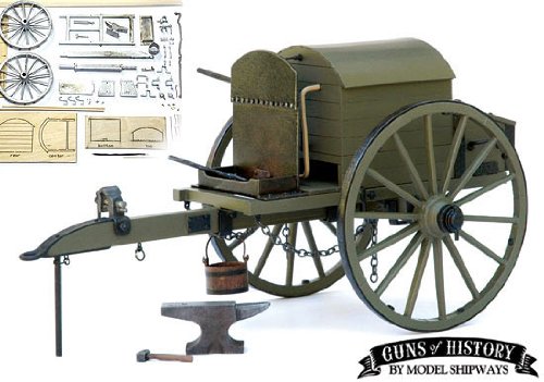 1:16 Scale Civil War Battery Forge Caisson Ammunition Carriage Model - Historical Military Display & Wargaming Scenery for Collectors and Enthusiasts