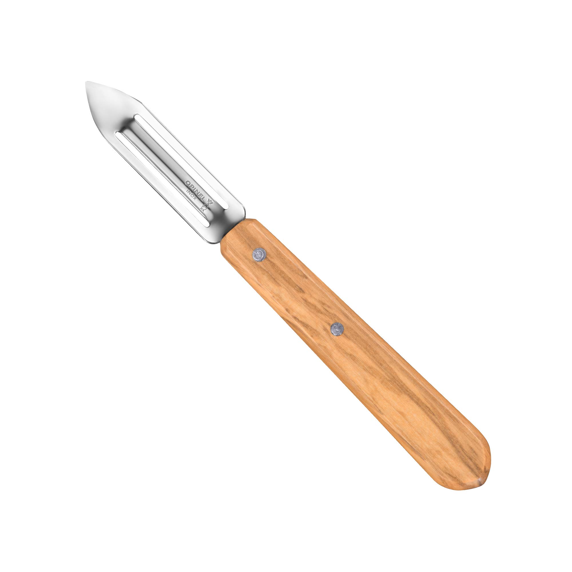 OPINEL Essentials Kitchen Knife Set - 3-Piece Olive Wood Handle Chef Knives for Cooking, Slicing & Chopping | Perfect for Home Kitchen, Camping & Outdoor Cooking