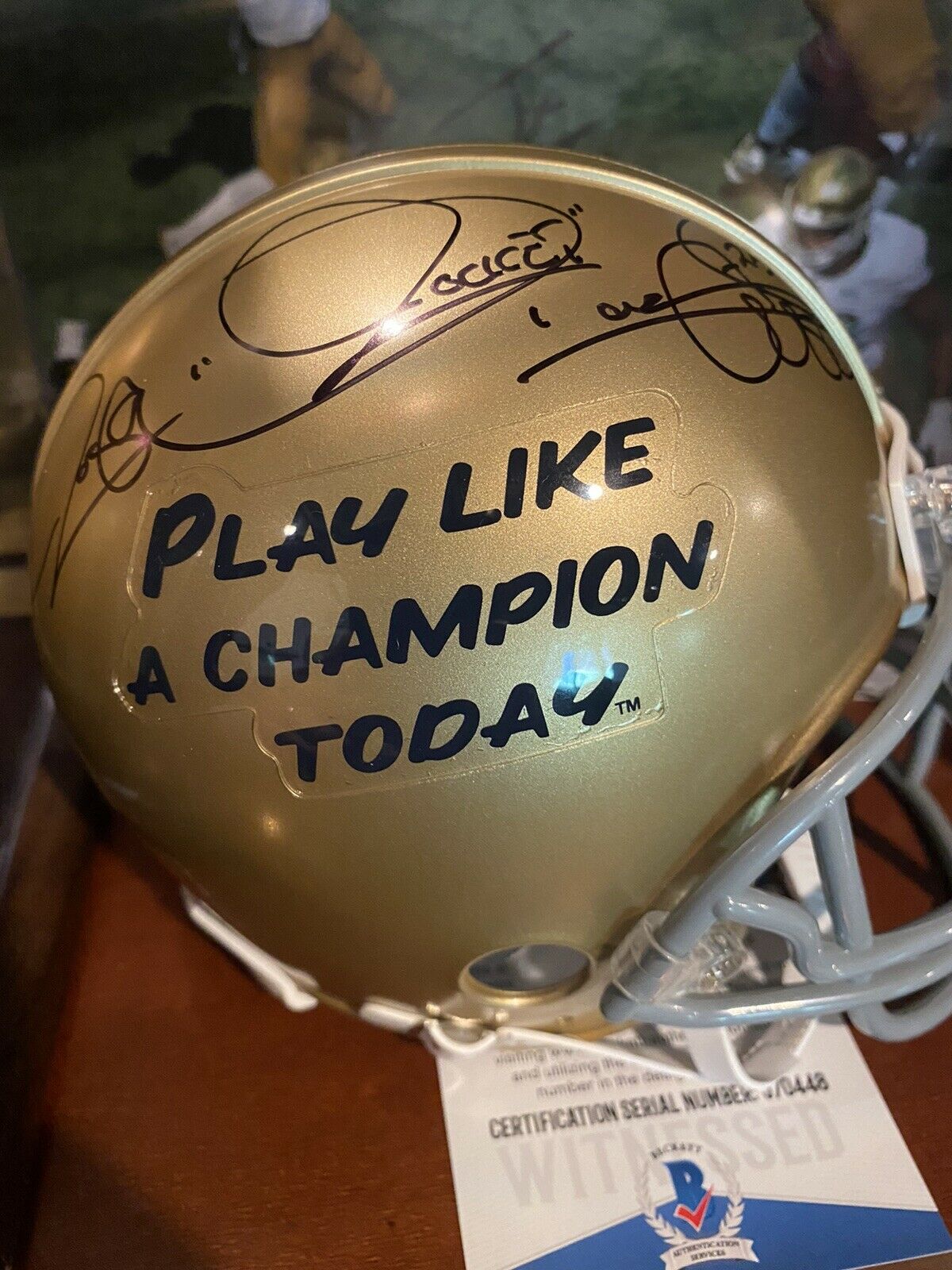 Rocket Ismail Autographed Notre Dame 
