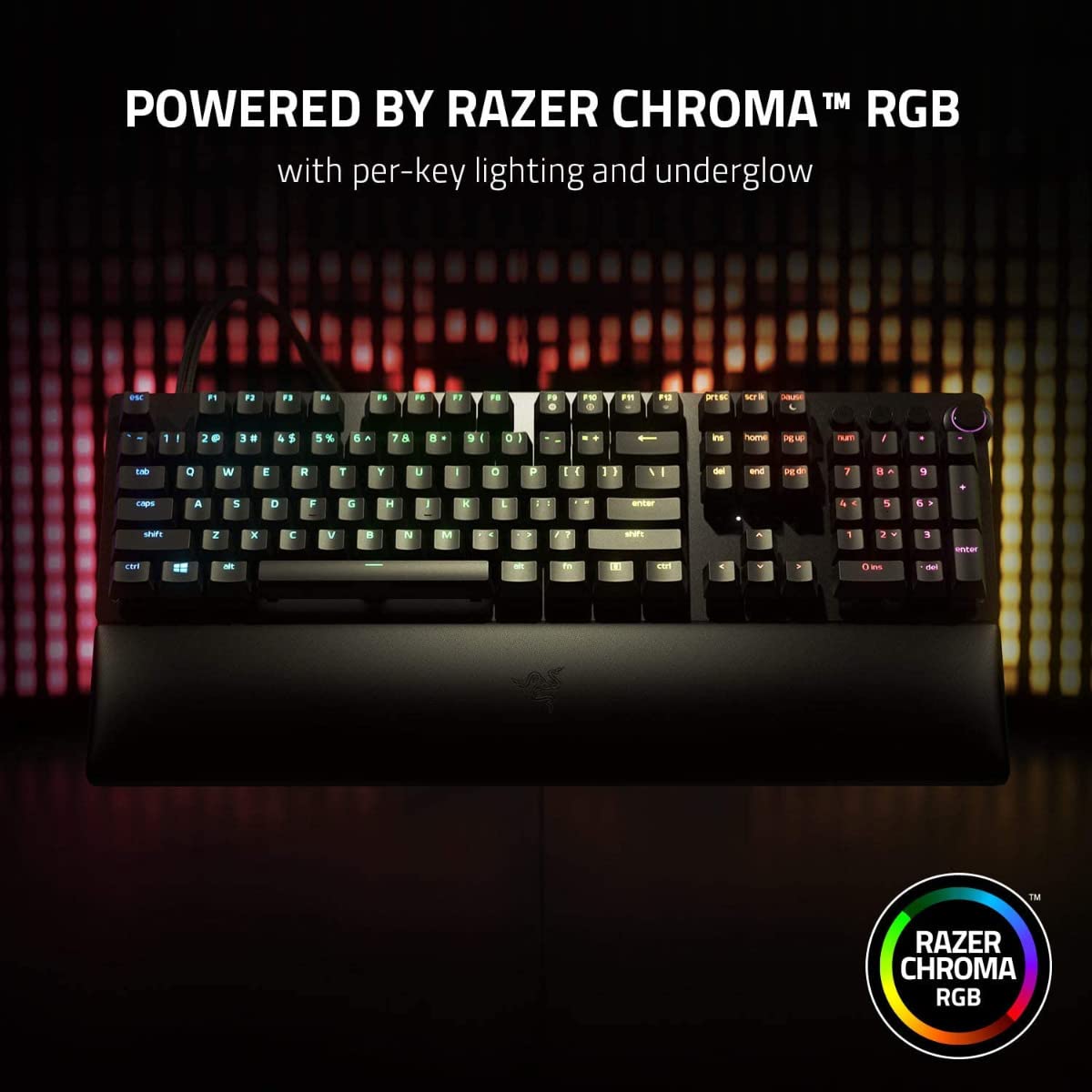 Razer Huntsman V2 Analog Gaming Keyboard - RGB Optical Analog Switches - Fast & Precise for FPS, MMO, and Esports Gaming
