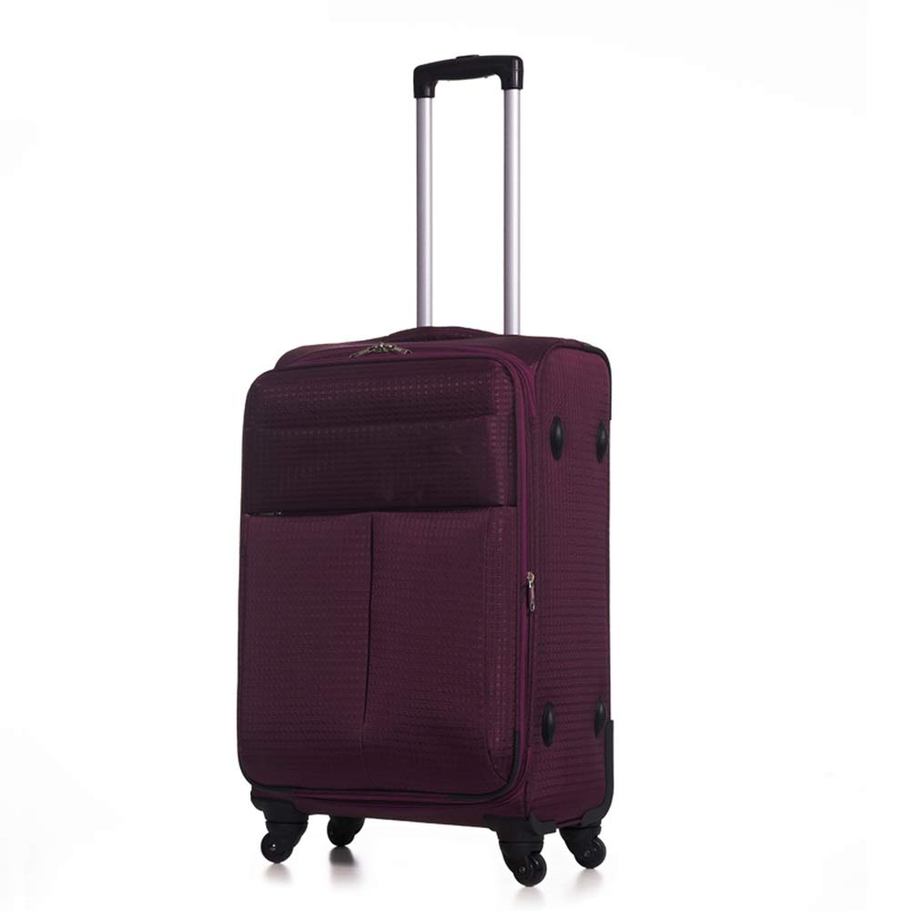 GAOFENG 28-Inch Lightweight Expandable Spinner Suitcase - Durable Oxford Cloth Soft-Sided Luggage for Air Travel (Purple) | Perfect for Business Trips, Family Vacations & International Travel
