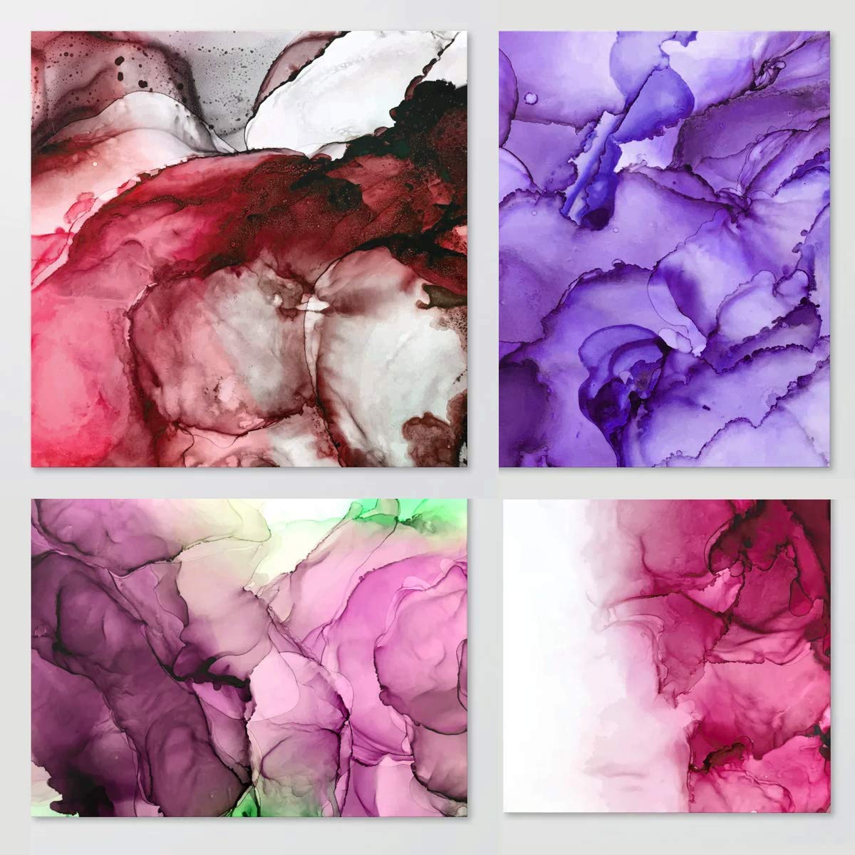 Premium White Alcohol Ink Paper - 50 Sheets Heavyweight 300gsm A4 (8x12 Inches) Art Paper for Alcohol Ink, Watercolor & Mixed Media - Ultra Smooth Synthetic Surface - Perfect for DIY Crafts, Card Making & Fluid Art Projects