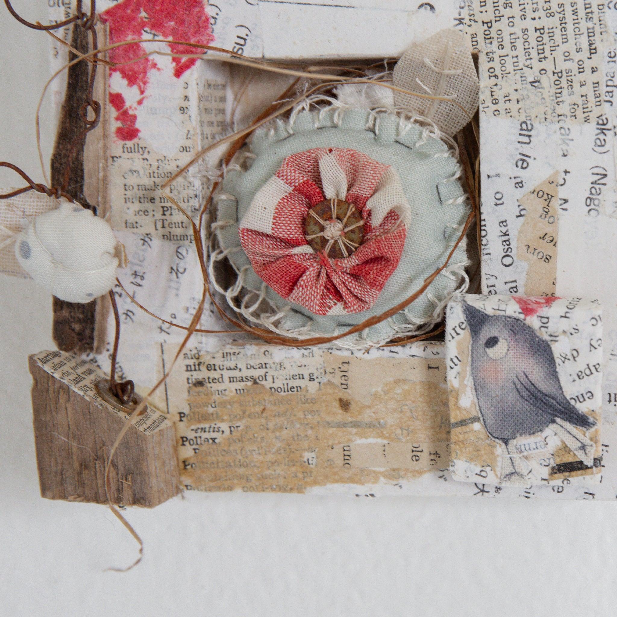 Hutch Studio Paws and Caws Collage Collection - Yo Yo Crow Wall Art for Home Decor, Perfect for Living Room, Bedroom & Office