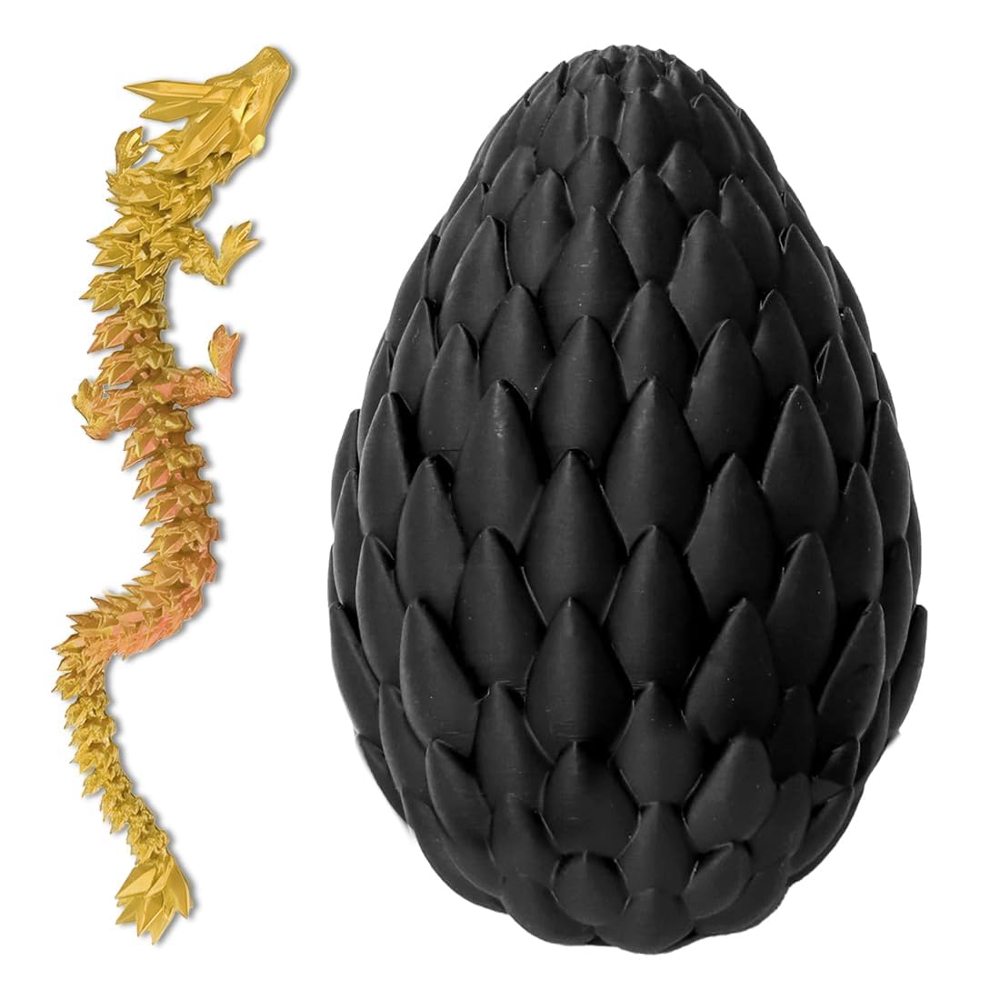3D Printed Articulated Dragon Egg Fidget Toy - 12
