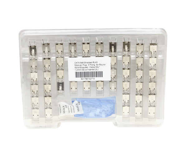 Premium CAT6A/CAT7 Shielded RJ45 Ethernet Connector - Under 8mm OD for High-Speed Networking, Gaming & Data Centers