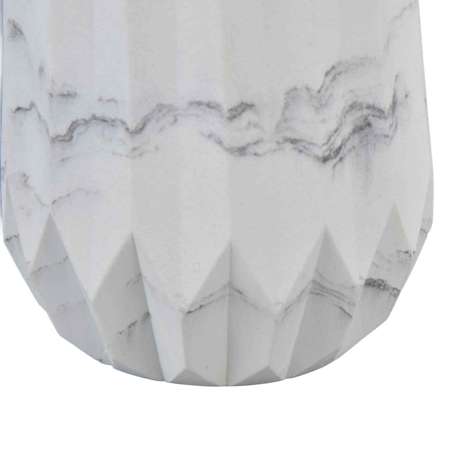 Elegant Marble Makeup Brush Holder - Large Capacity Pen & Pencil Organizer for Desk, Vanity & Office - Durable & Stylish Storage for Brushes, Rulers & Stationery