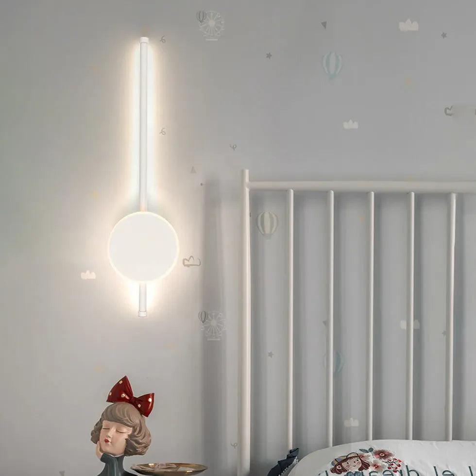 Modern Round LED Wall Lights - Vertical Design for Living Room, Bedroom, and Hallway Lighting | Energy-Efficient Indoor Wall Sconces