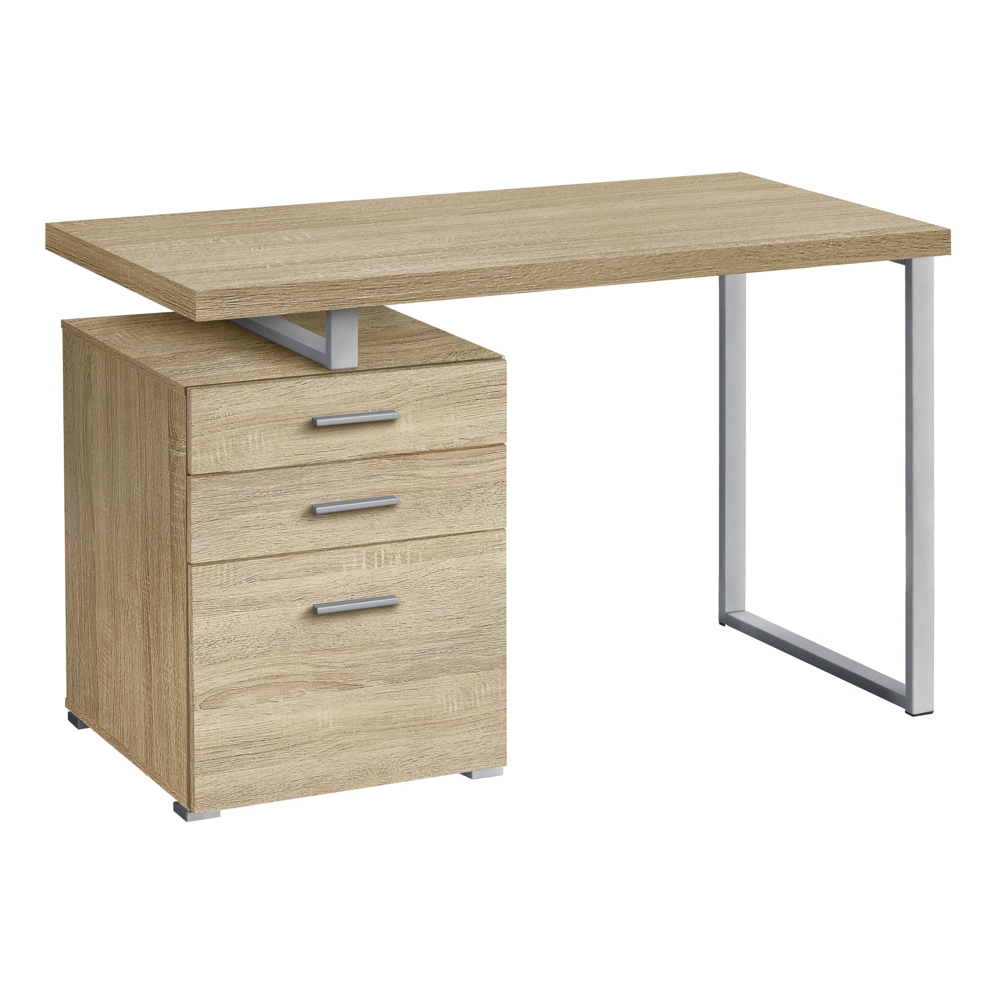 48L Office Series Storage Cabinet - Natural Wood Finish, Left or Right Facing - Perfect for Home Office Organization & File Storage