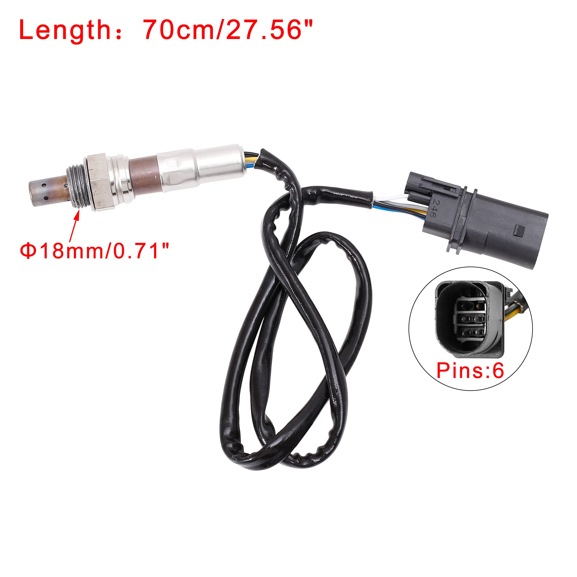 X AUTOHAUX Upstream Air Fuel Ratio O2 Oxygen Sensor Compatible with Kia Hyundai 51801278 - Perfect for Engine Performance & Fuel Efficiency Improvement