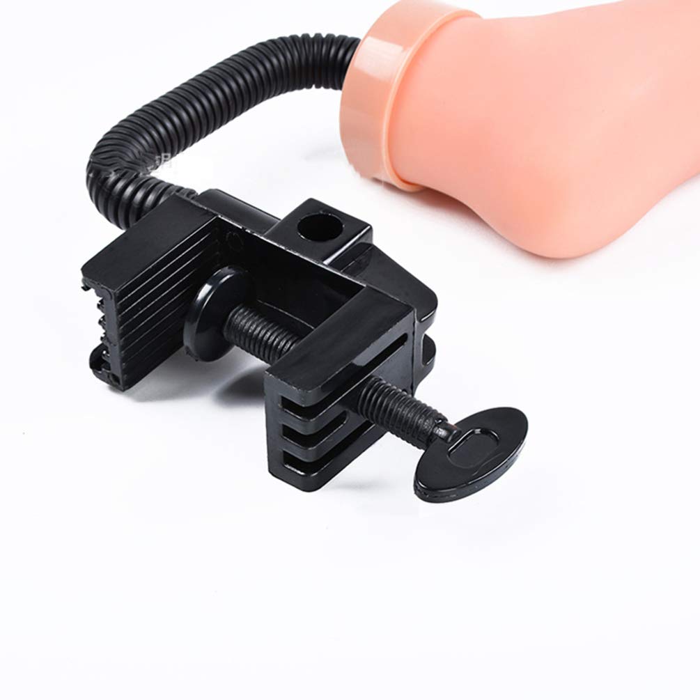 Professional Silicone Fake Foot for Nail Practice - Flexible Movable Bracket Nail Art Training Model - Salon & DIY Manicure Display Tool for Students & Beginners (Perfect for Nail Tech Training, Home Practice & Salon Demonstrations)