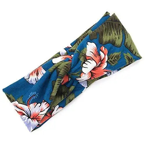 Stylish Printed Hair Bands Set for Women - 6 Pack Fashion Hair Accessories for Ponytail, Bun & Everyday Use - Perfect for Workout, Office & Casual Wear