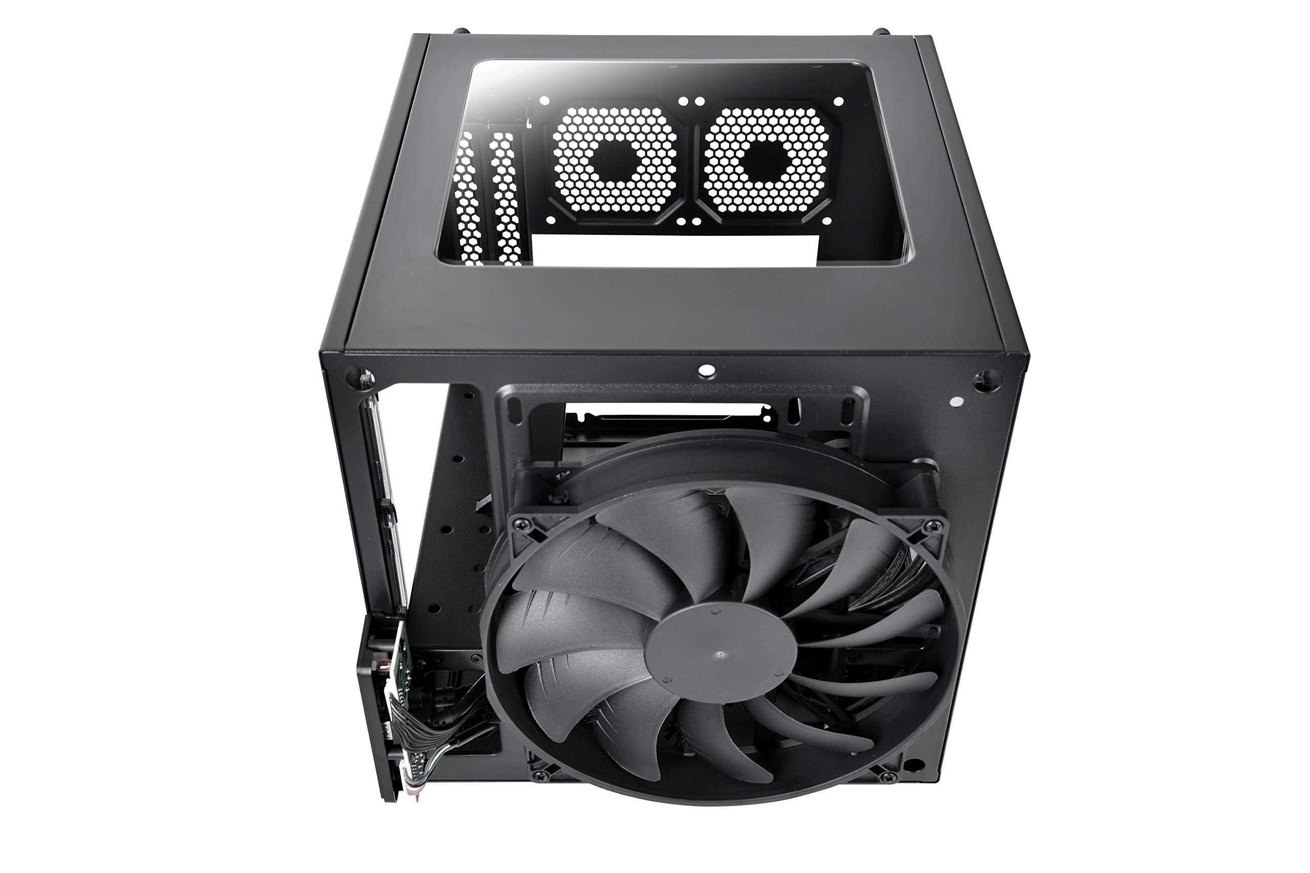 Thermaltake Core V1 Mini ITX Cube Computer Case with 200mm Fan - Compact Gaming PC Case for Small Spaces, Home Office & LAN Parties