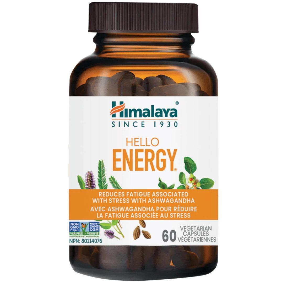 Himalaya Hello Energy 60 Veggie Caps – Natural Energy Booster for Workouts, Focus & Daily Fatigue Relief – Vegan & Herbal Supplement for Active Lifestyles