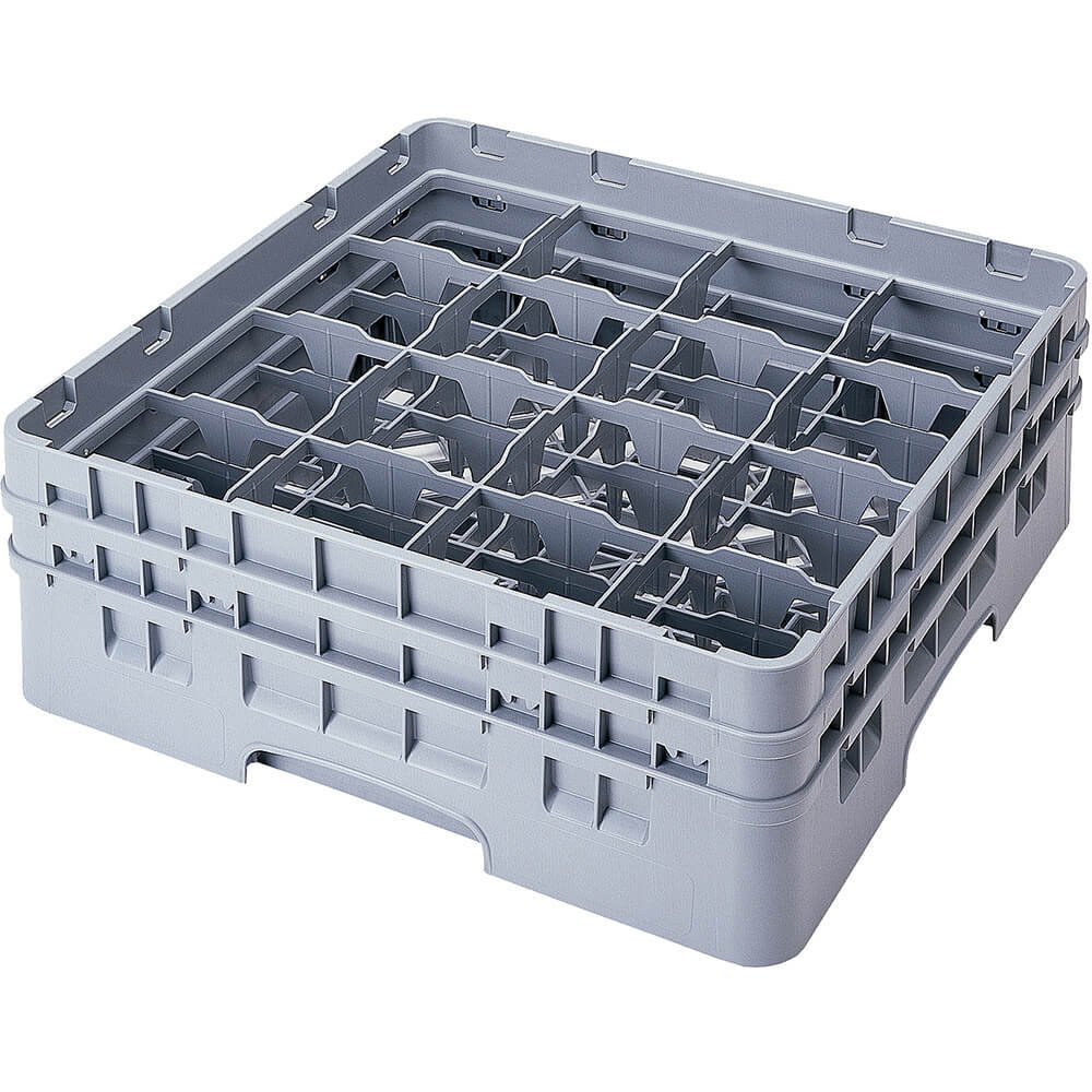 Cambro 16 Compartment Glass Rack - Full Size Dishwasher Rack (9-3/8