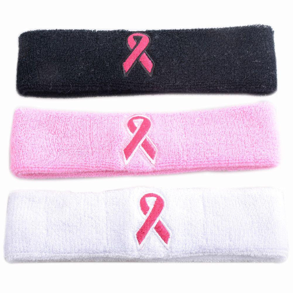 Pink Ribbon Headband for Breast Cancer Awareness - Soft & Comfortable Hairband for Women, Survivors, Supporters - Perfect for Fundraisers, Walks, and Awareness Events
