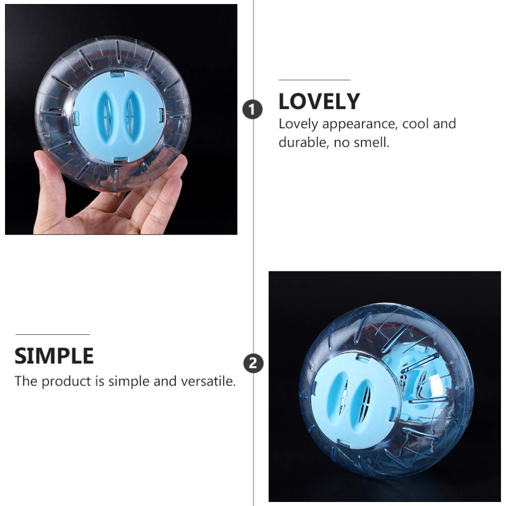 1pc Hamster Exercise Ball - Small Pet Running Wheel Toy for Hamsters, Gerbils & Squirrels | Durable Plastic Rolling Ball for Cage Play & Exercise | Fun Small Animal Activity Toy for Playtime & Fitness