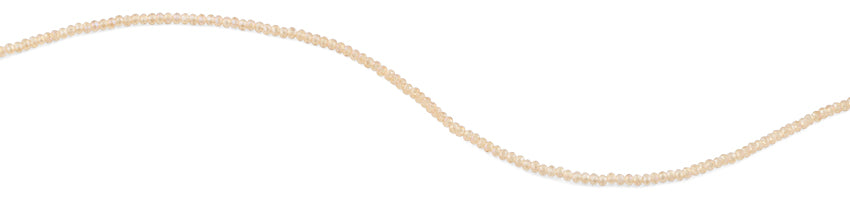 2mm Light Orange Faceted Rondelle Crystal Beads for Jewelry Making, DIY Bracelets, Necklaces & Craft Projects - Sparkling Glass Seed Beads for Beading Supplies
