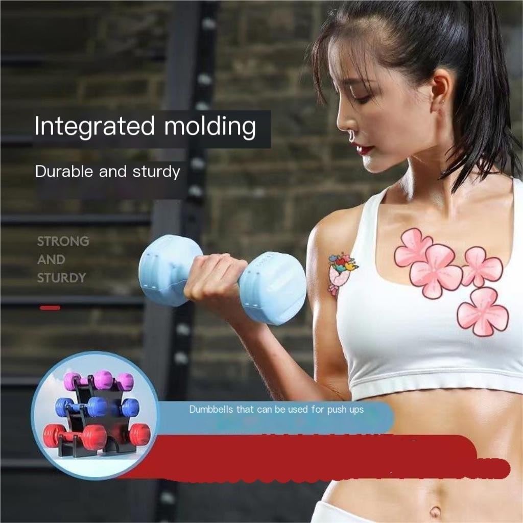 10KG Blue Dumbbells for Men & Women - Home Gym Equipment for Arm Muscle Training - Perfect for Strength Workouts, Weightlifting & Home Fitness