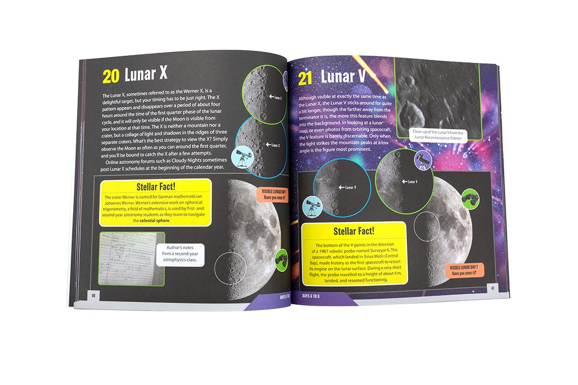 50 Amazing Things to See on the Moon - Lunar Exploration Guide for Astronomy Enthusiasts & Stargazers - Perfect for Backyard Telescopes and Night Sky Observation